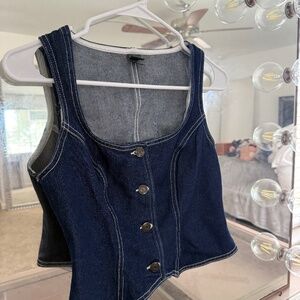 Denim top